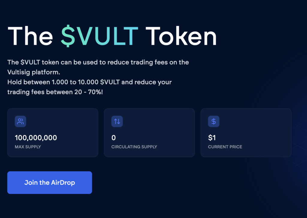 $VULT Token launch